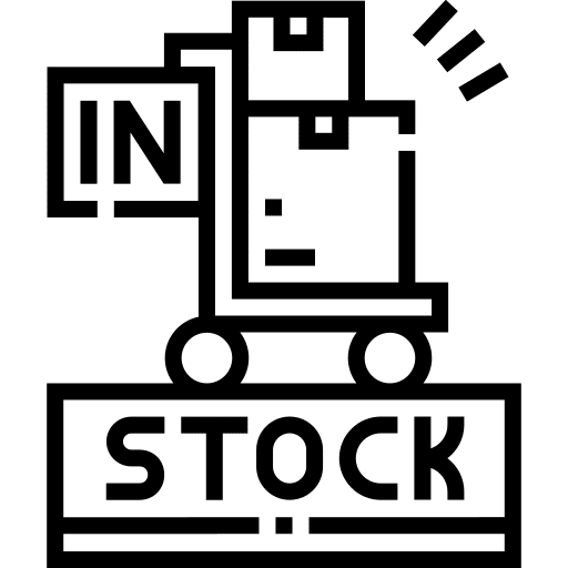 In stock commerce delivery product icon