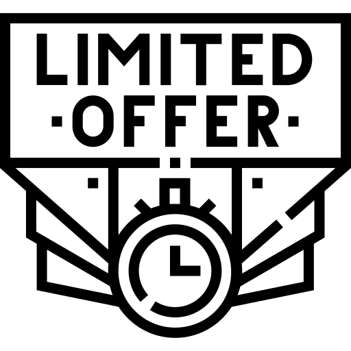 Limited offer clock limited offer promotion icon