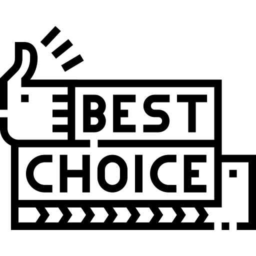 Best choice marketing thumb up best choice icon