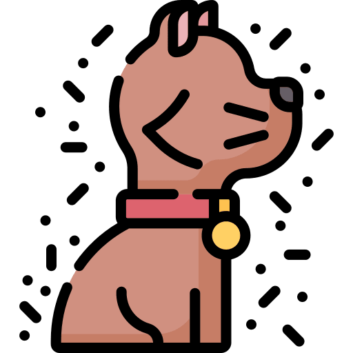 Pet allergen animals dog icon