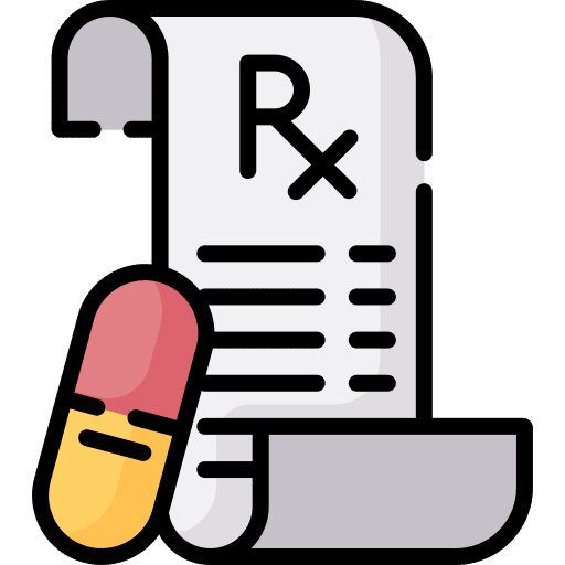 Prescription medicine prescription pharmacy icon
