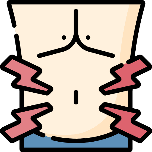 Stomachache health abdominal ache icon