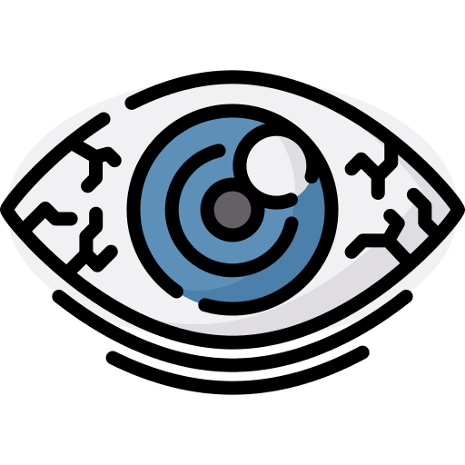Eye vision allergy symptom icon
