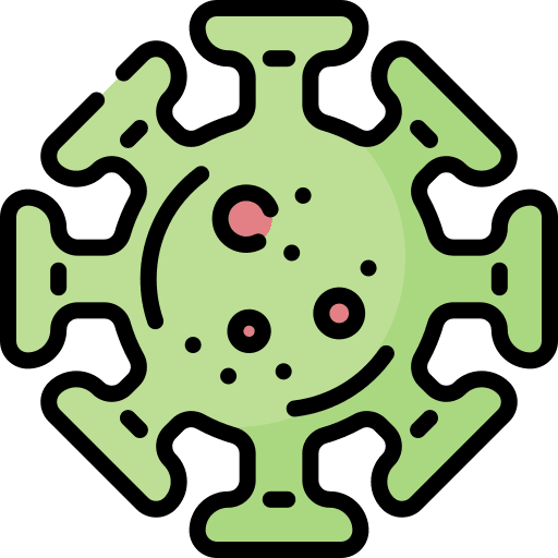 Virus bacteria infection coronavirus icon
