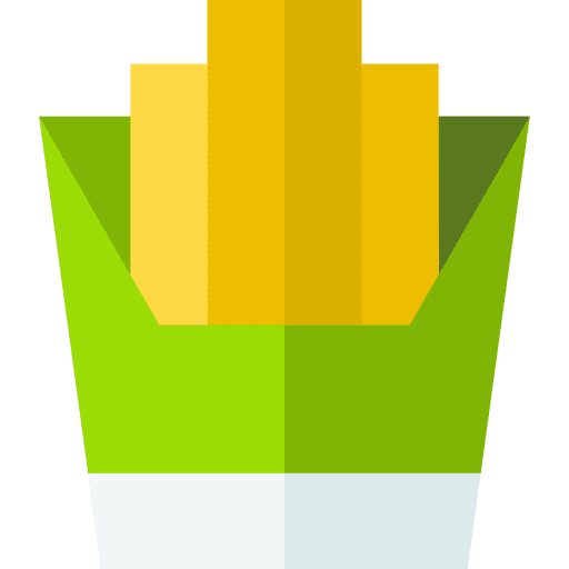 French fries unhealthy food junk food box icon