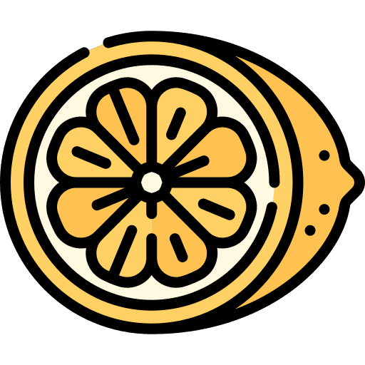 Lemon botanical citrus tree icon