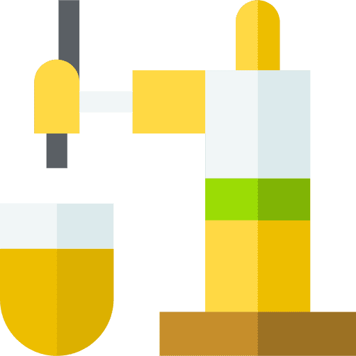 Beer tap glass beverage alcoholic icon