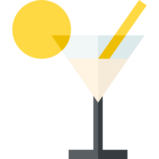 Cocktail drink straw alcohol icon