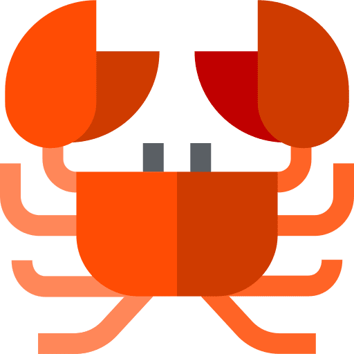 Crab aquatic crab crustacean icon