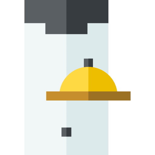 Food delivery app cloche mobile application icon