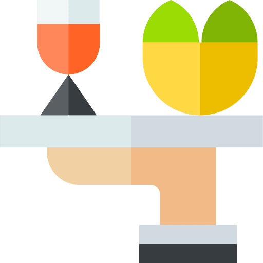 Serving food and restaurant restaurant waiter icon