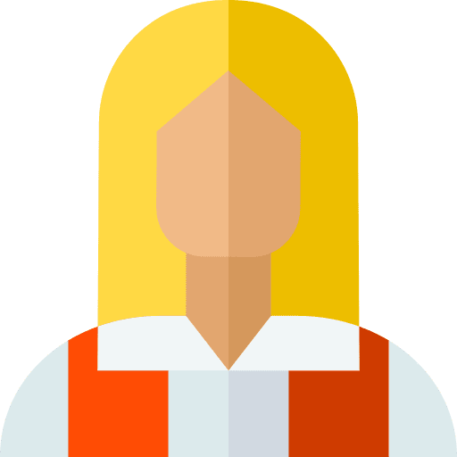 Waitress professions and jobs caucasian user icon