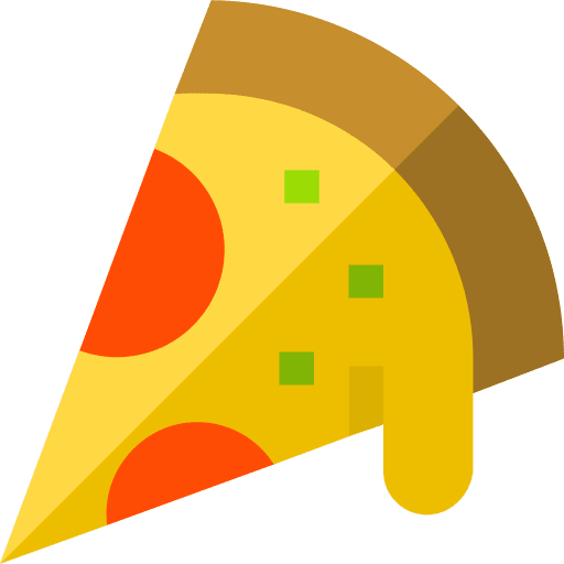 Pizza pizza food and restaurant slice icon