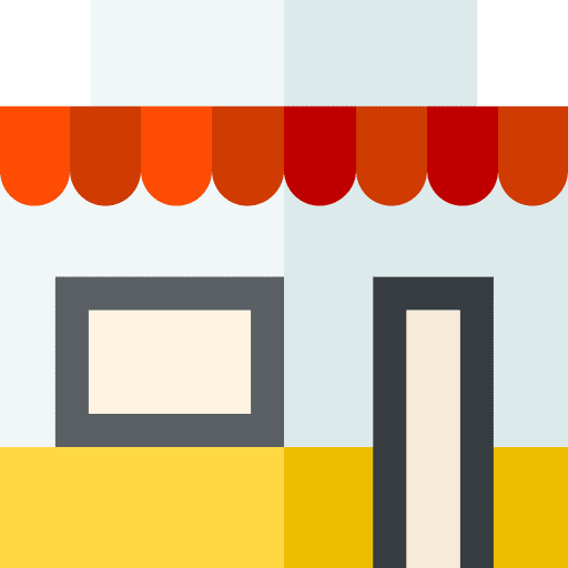 Restaurant bar coffee shop architecture and city icon