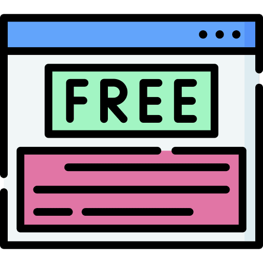 Free access web open content seo and web icon