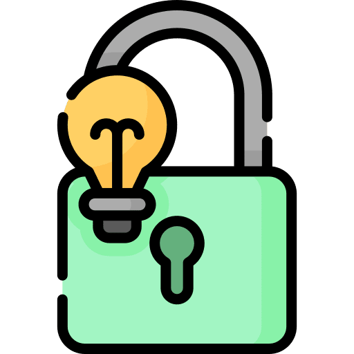 Intellectual property idea security intellectual property icon