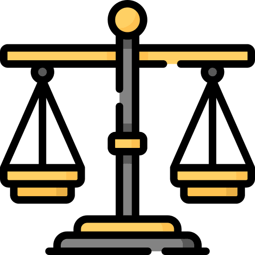 Law scale justice scale law scale icon