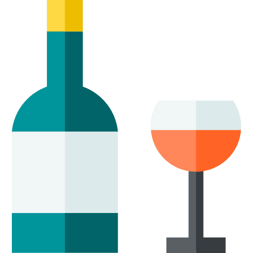Wine beverage wine bottle icon