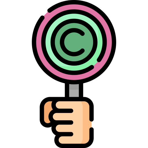 Auction copyright hand auction icon