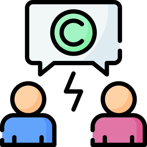 Copyright webpage computer pencils icon