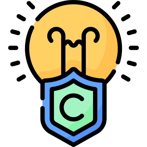 Idea copyright art and design idea icon