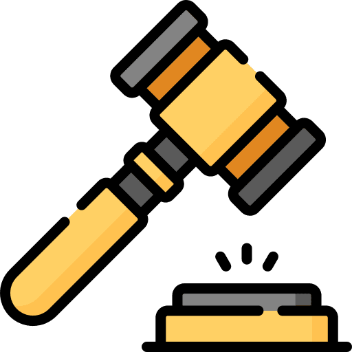 Judge law hammer miscellaneous icon