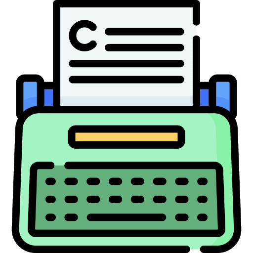 Typewriter typewriter finance writer icon