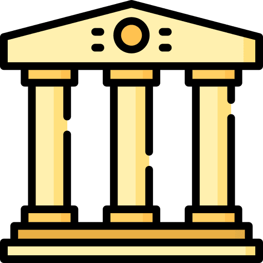 Courthouse justice courthouse mace icon