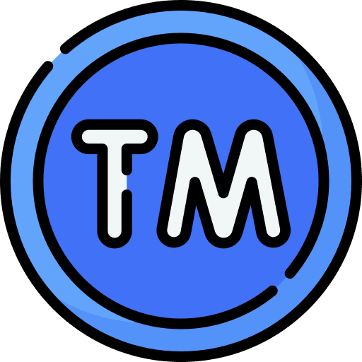 Trademark symbol shapes and symbols license icon