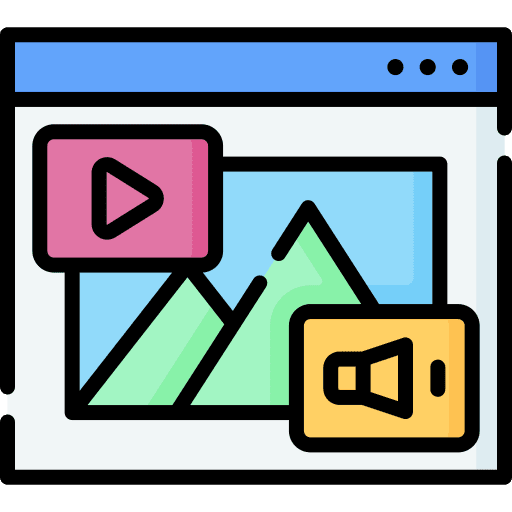 Content media content seo icon