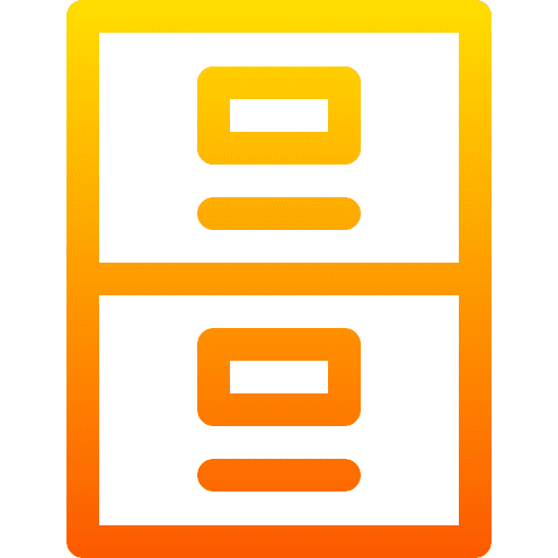 Filling cabinet folder furniture furniture and household icon