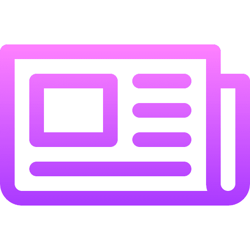 Newspaper journal news report report icon