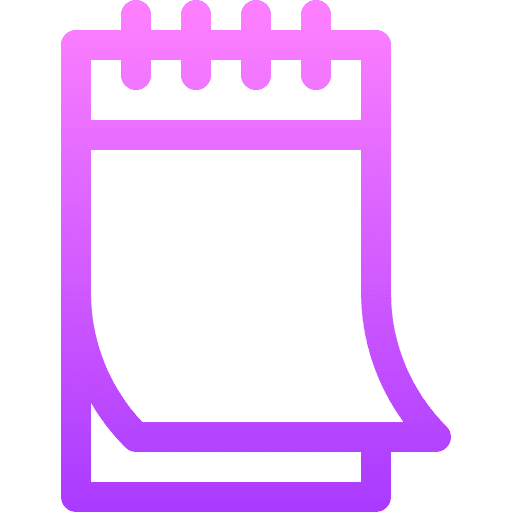 Notebook files and folders address book agenda icon