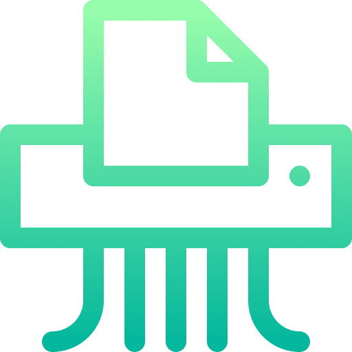 Paper shredder document machine electronics icon