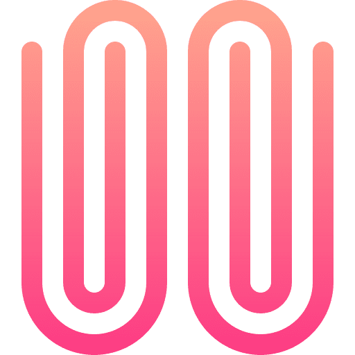 Paperclip miscellaneous attachment clip outline icon