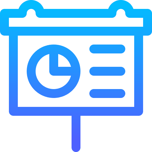 Presentation graphic statistics financial icon