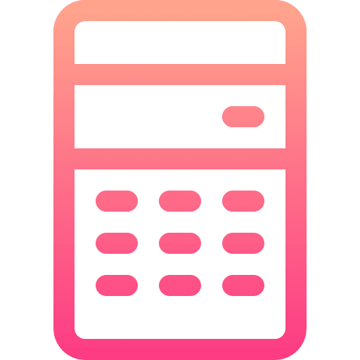 Calculator maths business and finance math icon