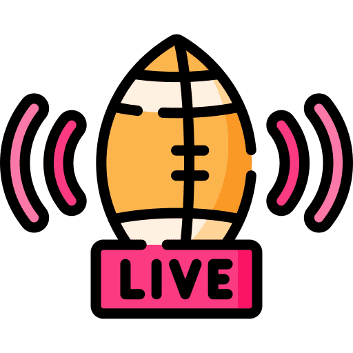 Live streaming live sports broadcast sports and competition icon