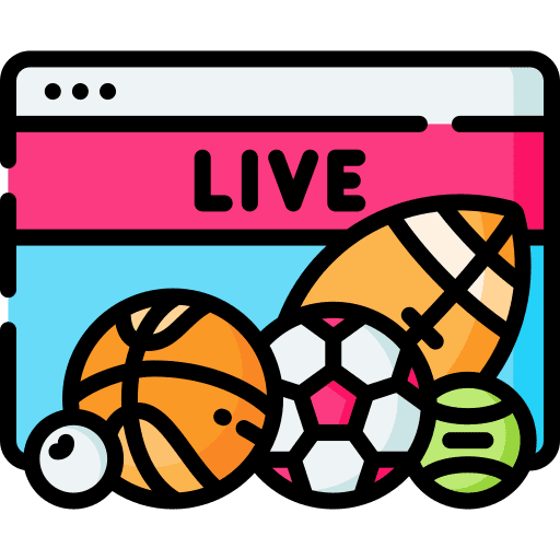 Live streaming online browser entertainment icon
