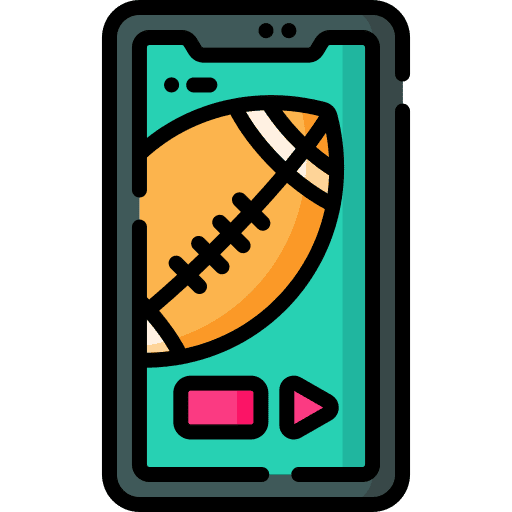 American football sports and competition mobile phone entertainment icon