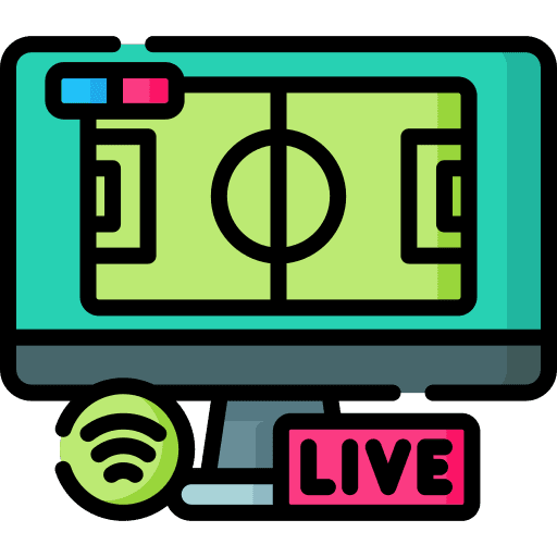 Football football broadcast live sports icon