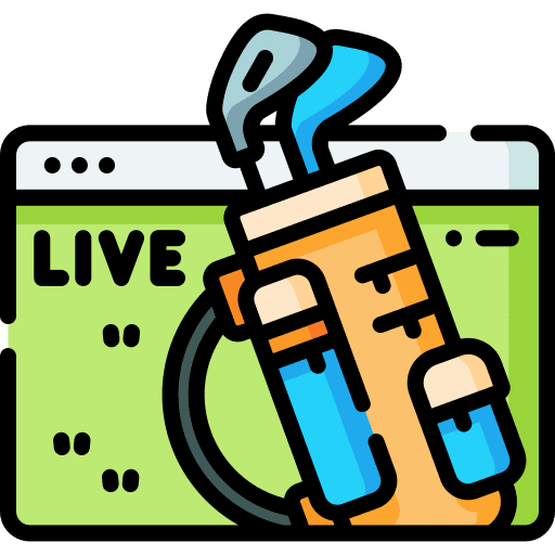Golf browser broadcast entertainment icon