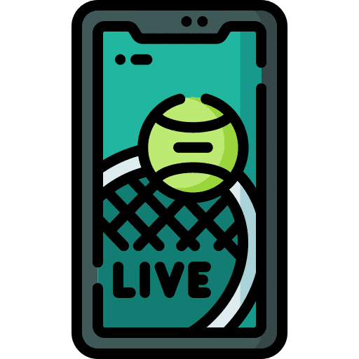 Tennis live streaming sports and competition online icon