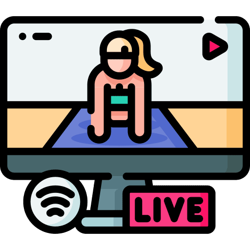 Yoga entertainment live sports online icon