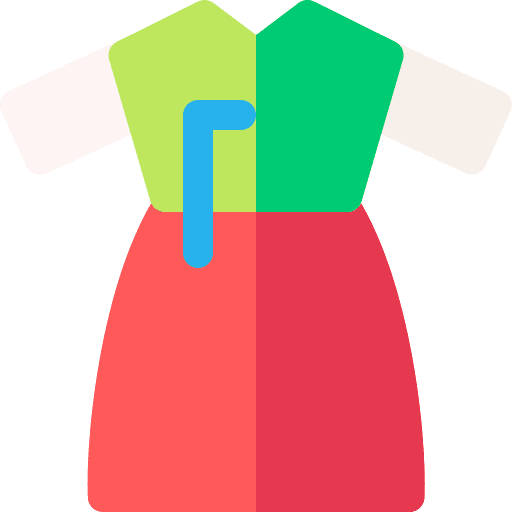 Hanbok fashion cultures dress icon