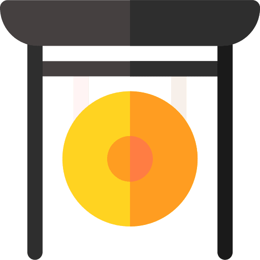 Gong orchestra oriental gong icon