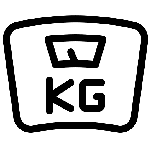 Body scale weight health weighing machine icon