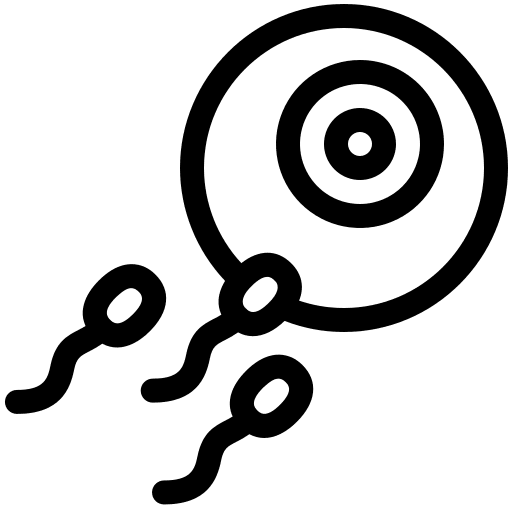 Insemination healthcare and medical sperm biology icon