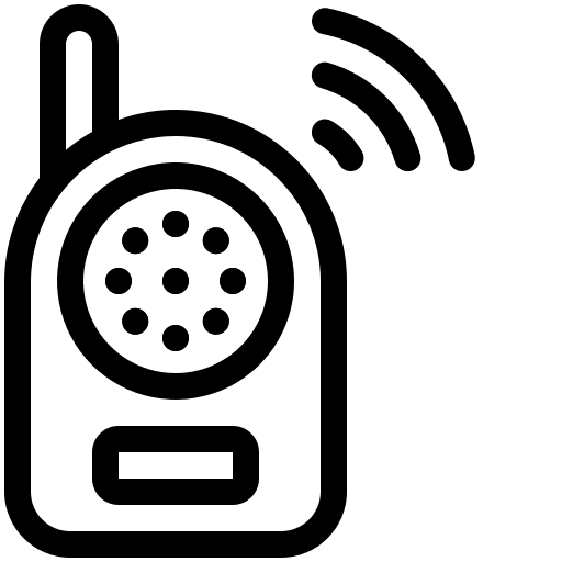 Walkie talkie transmitter electronics frequency icon