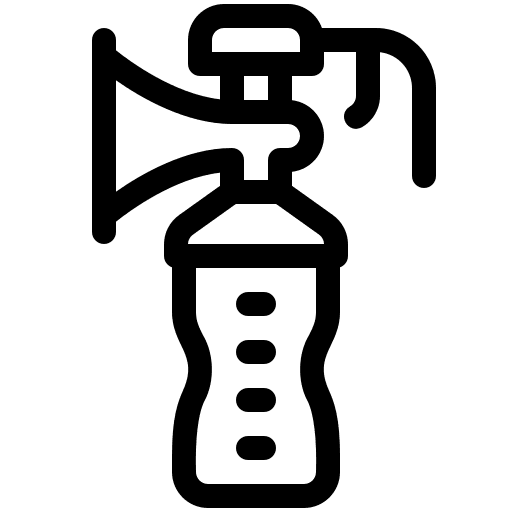 Breast pump kid and baby accessory motherhood icon